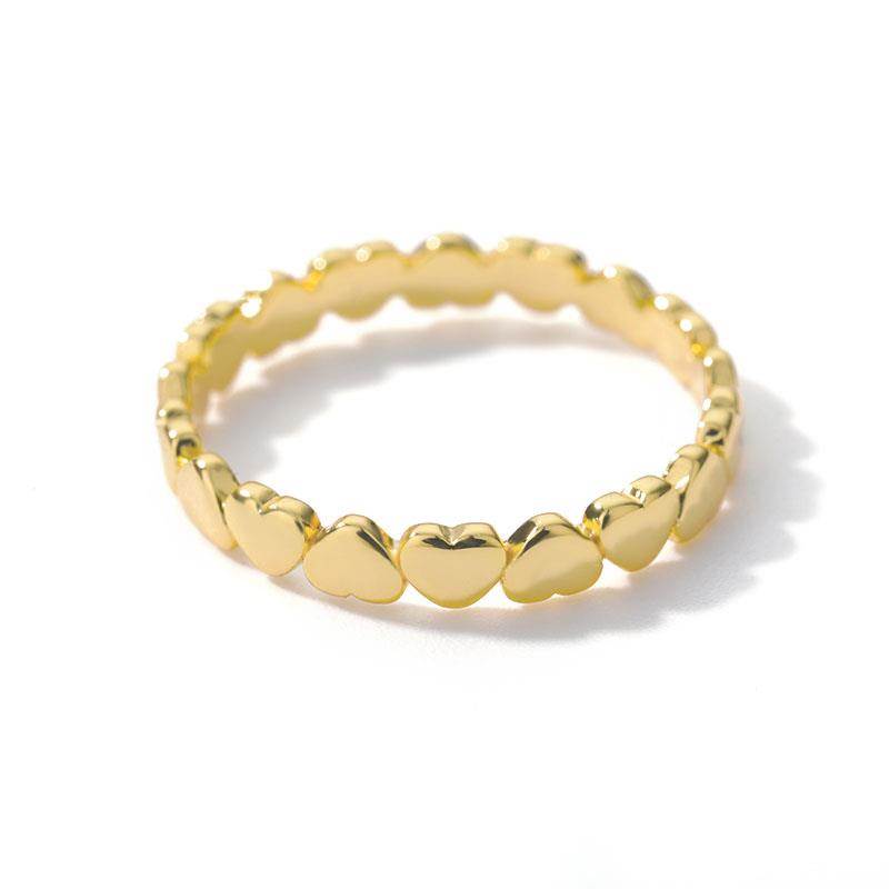 Stainless Steel Heart Rings For Women Propose Engagement Wed