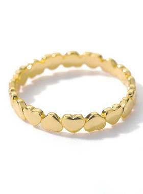 Stainless Steel Heart Rings For Women Propose Engagement Wed