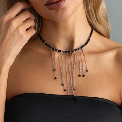 Personalized Irregular Tassel Pendant Necklaces Women Triang