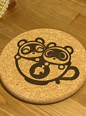 【Macondo】动森集合啦动物森友会同人游戏周边豆狸豆粒软木杯垫