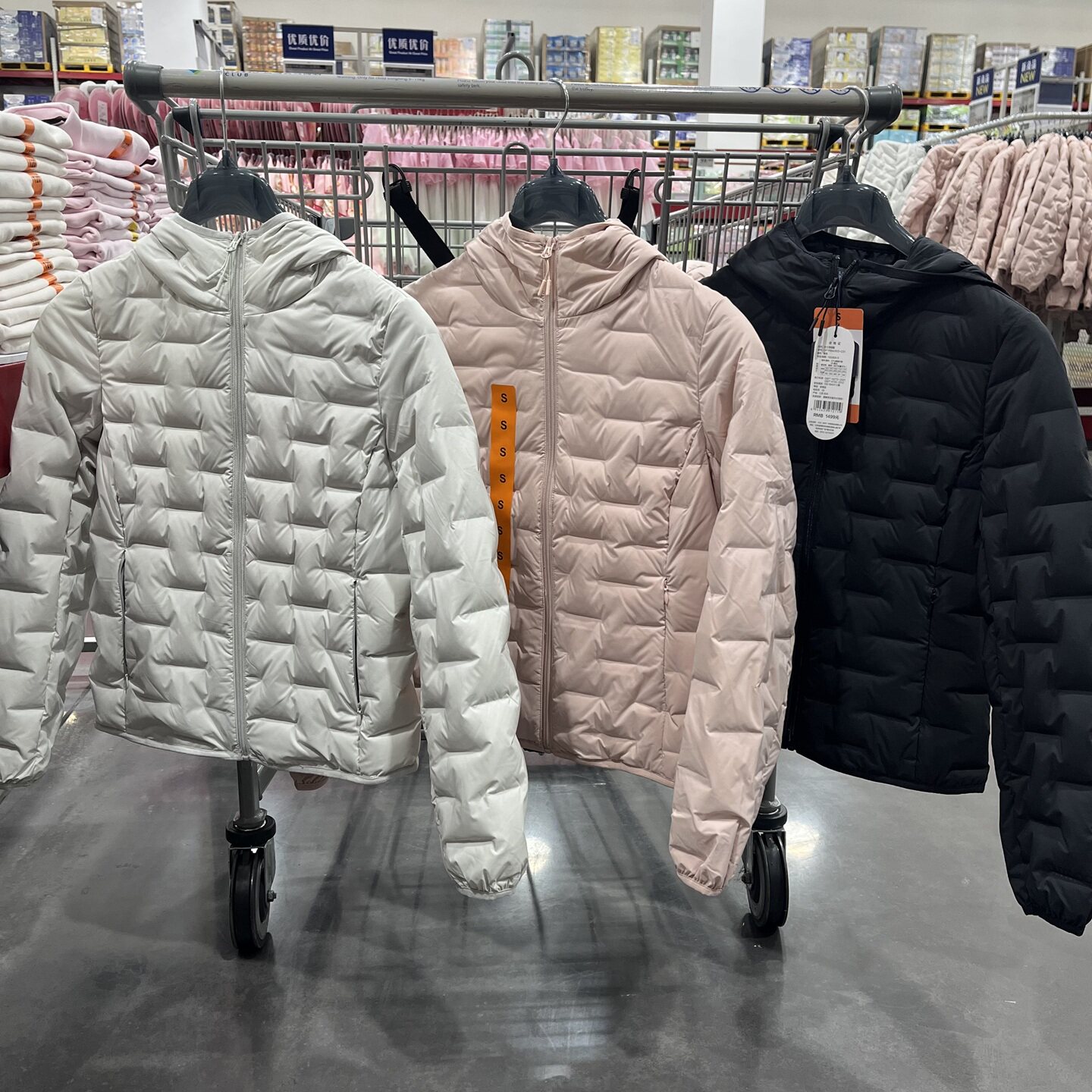 山姆国内代购outdoor女士秋冬连帽轻薄鹅绒羽绒服轻盈保暖外套