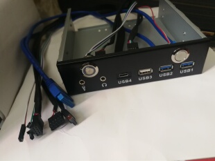 AUDIO USB3.0 20GB 19PIN带开关 2.0音频面板GEN2 光驱位USB3.2