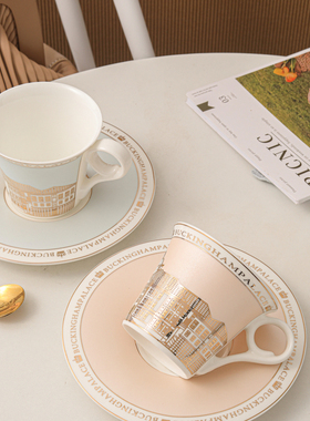 爱莉卡贝叶Erica Beyer  白金汉宫英伦宫廷风骨瓷镀金咖啡杯碟
