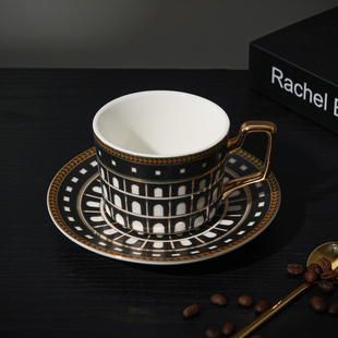 镀金陶瓷下午茶咖啡杯 世界著名地标欧式 爱莉卡贝叶Erica Beyer