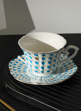 爱莉卡贝叶Erica Beyer 俄罗斯方块欧式陶瓷下午茶咖啡杯