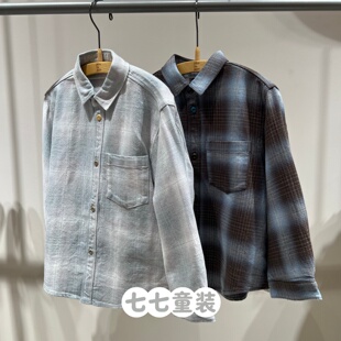 jnbybyjnby江南布衣童装H型宽松2026春新款男童1Q2212810长袖衬衫