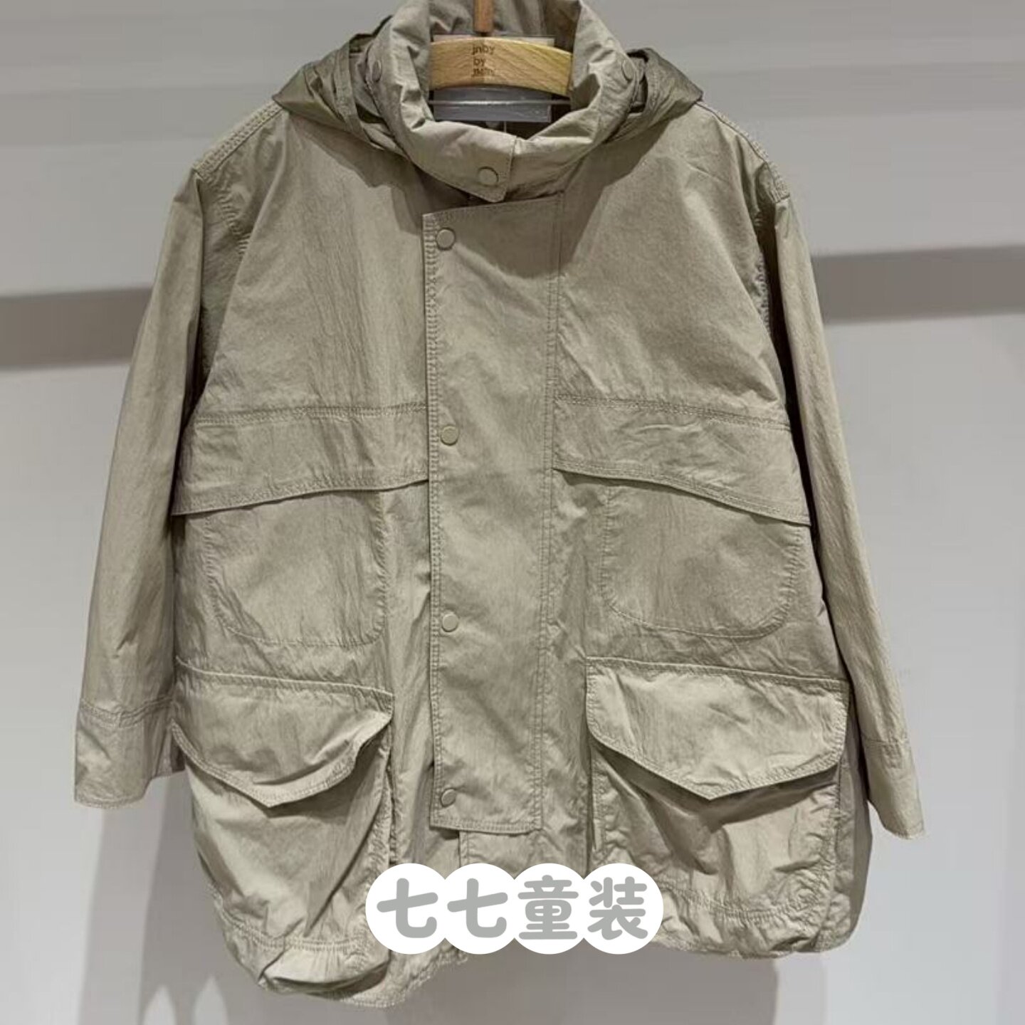 jnbybyjnby江南布衣童装H型2026春男童1Q2612780正品宽松连帽夹克