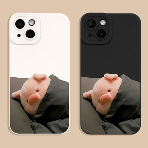 失眠猪猪iPhone17手机壳苹果15pro max保护14套mini男女6全包11个性13创意12可爱16有趣se3防摔7/8plus新款xr