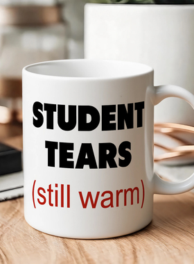 抖音ins网红students tears still warm老教师咖啡牛奶马克茶水杯