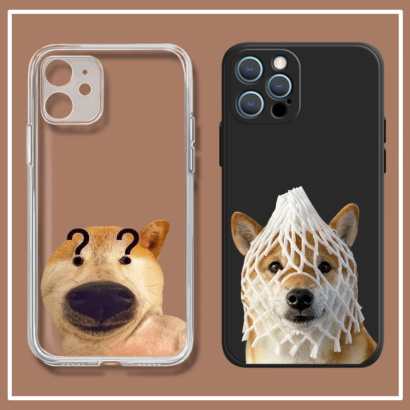 狗狗硅胶原创苹果搞怪