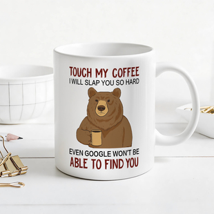 will Hard coffee杯子马克杯水杯 Coffee You Touch Slap