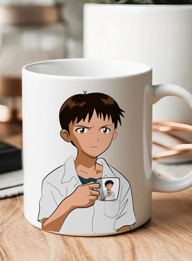 新世纪福音战士真嗣绫波丽明日香手握杯子咖啡马克杯同学生日礼物