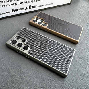 适用三星S24U/S23U创意简约手机壳Galaxy S25Ultra高档个性保护套S24FE防摔硬壳潮男女