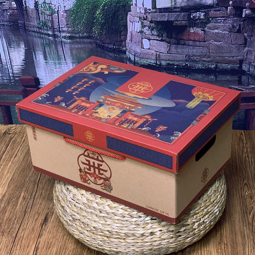 中式国潮特色特产美食礼品包装盒