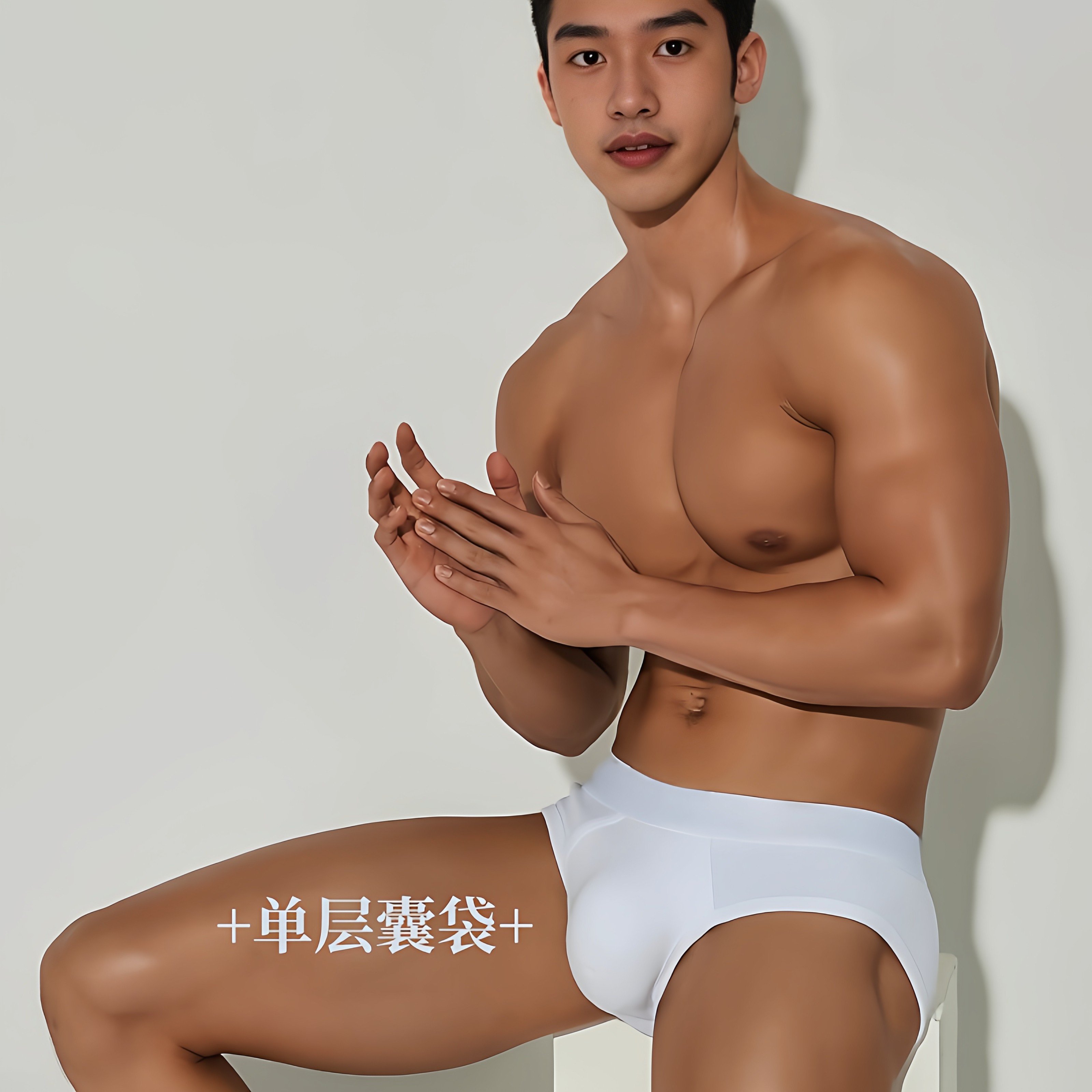 内裤男三角纯棉中腰单层提臀透气