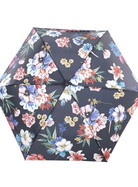 出口超轻98克碳纤三折小巧防晒太阳伞防紫外线遮雨一甩干晴雨伞女