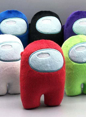 新品among us plush 毛绒玩具公仔卡通动漫游戏太空杀狼人杀