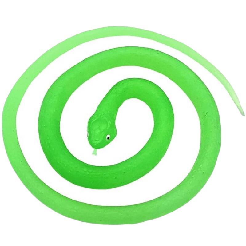夜光仿真蛇发光荧光绿软胶眼镜蛇幼儿园儿童玩具吓人假蛇动物模型