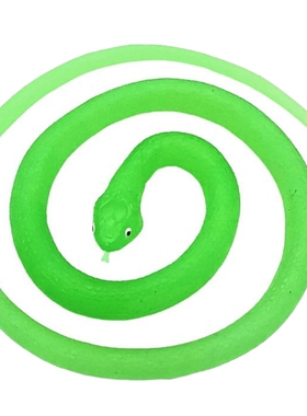 夜光仿真蛇发光荧光绿软胶眼镜蛇幼儿园儿童玩具吓人假蛇动物模型