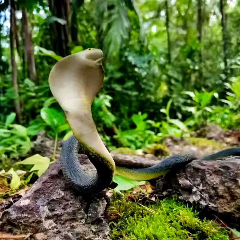 软胶大小号仿真蛇黑色眼镜蛇包邮