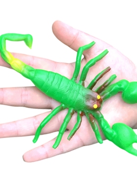 大号软胶仿真蝎子绿色幼儿园儿童玩具益智认知小昆虫吓人动物模型