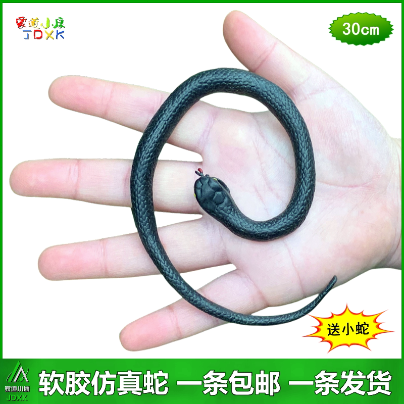 软胶小号玩具黑色仿真蛇包邮