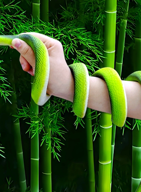 软胶仿真蟒蛇竹叶青蛇儿童高档玩具影视拍摄道具大号弹力动物模型