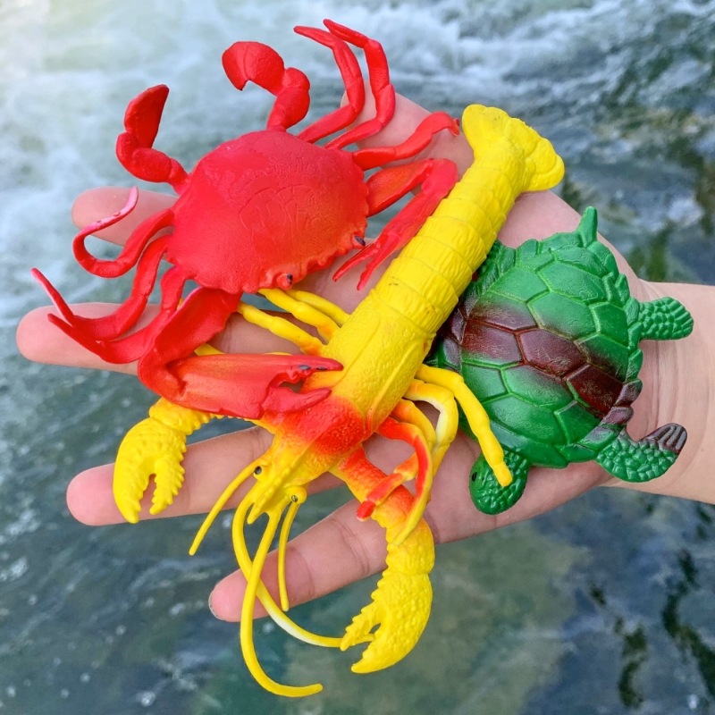 儿童玩具软胶龙虾海龟螃蟹包邮
