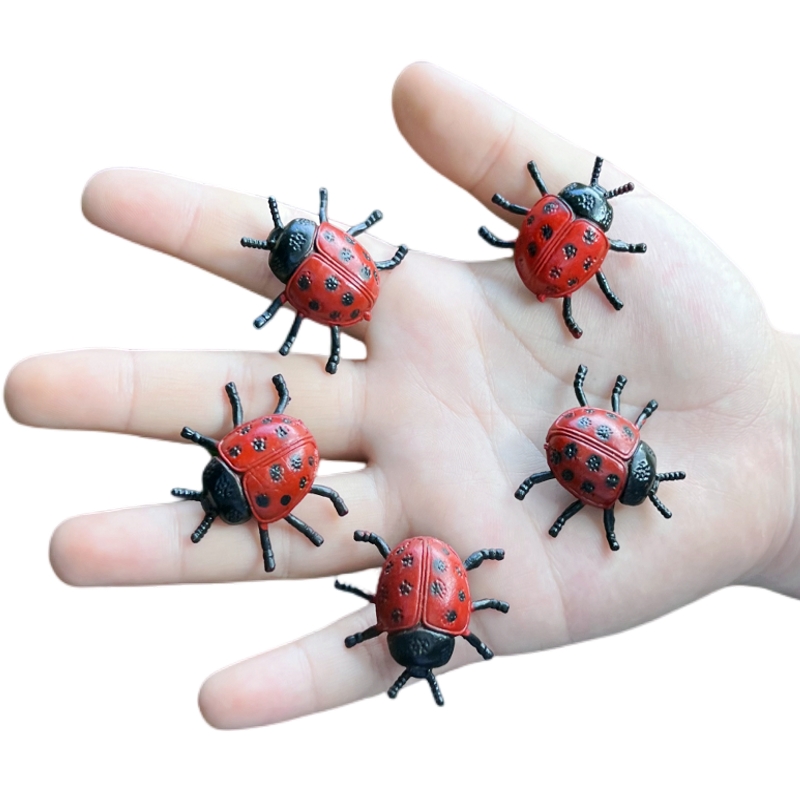 套装儿童玩具塑胶仿真瓢虫包邮