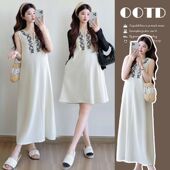 孕妇装 2025新款 连衣裙套装 时尚 两件套 洋气时髦春秋装 MS母婴