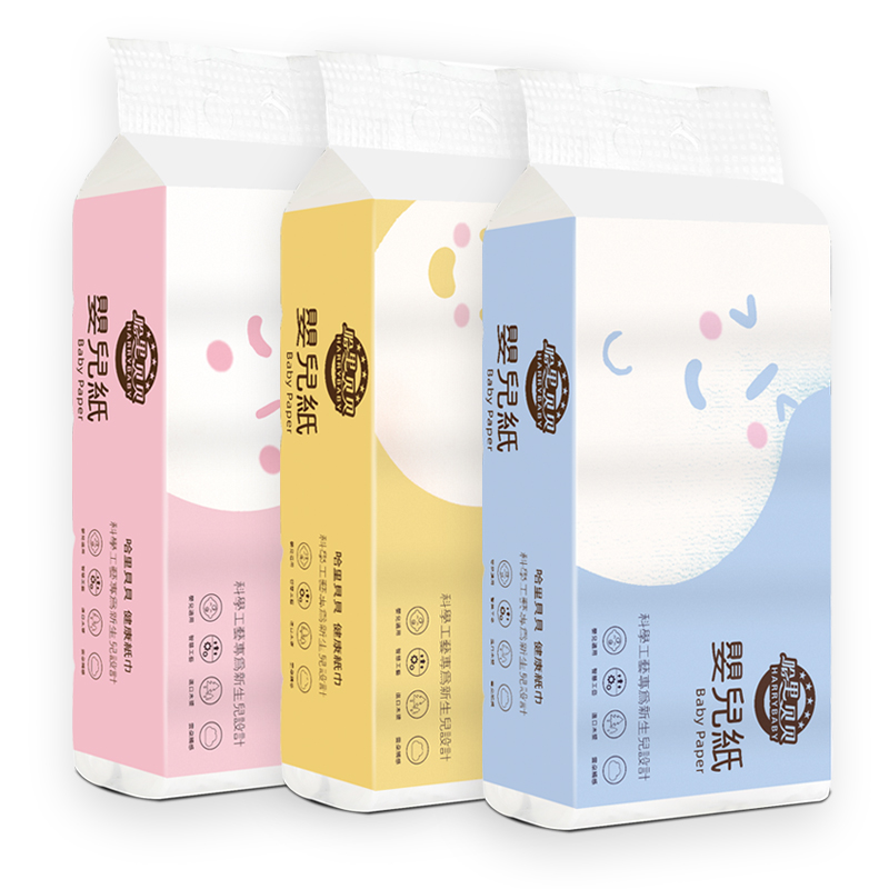 婴儿哈里贝贝卫生纸母婴5层3提