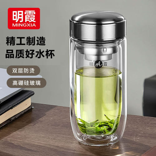 品质杯盖，高硼硅玻璃杯身