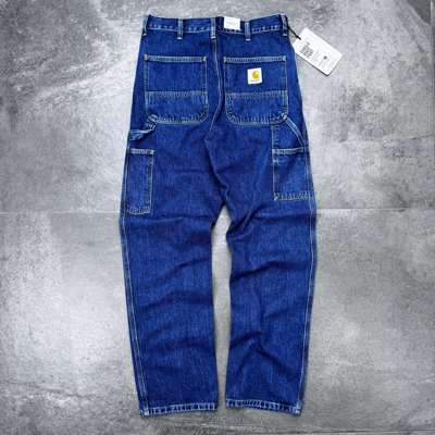 现货 Carhartt WIP single knee卡哈特水洗直筒工装牛仔长裤