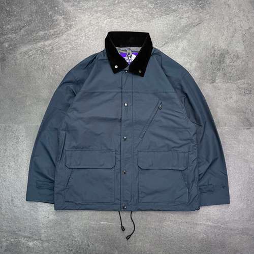 现货 TNF日本紫标26ss DOUBLE PEAK FIELD灯芯绒领工装猎装夹克