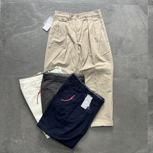 BEAMS PANT日产小红绳锥形双褶休闲裤 JAPAN CHINO 2PLEATS 现货