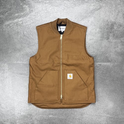 现货 Carhartt WIP Classic Vest卡哈特26FW绗缝棉袋鼠兜拉链马甲