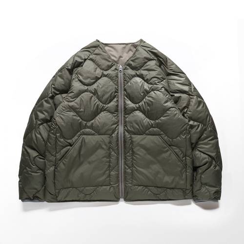 WildOut三色日标90白鸭绒cardigan双面穿羽绒内胆夹克