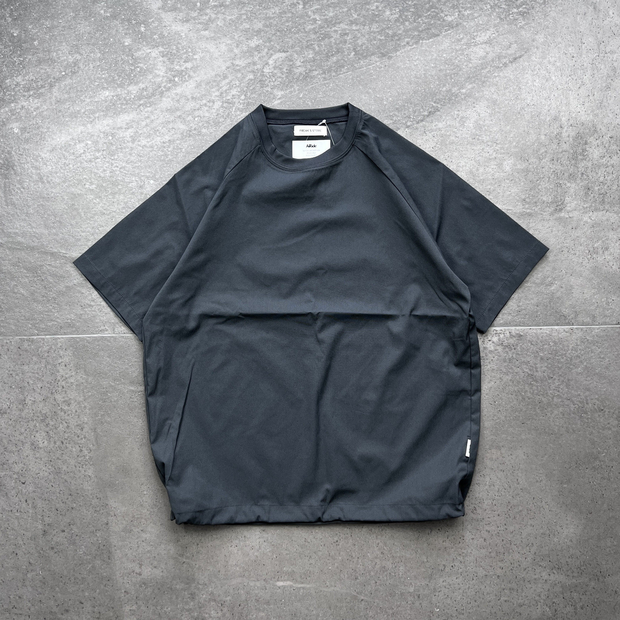 现货 FREAK'S STORE AiRide宽松速干透气抽绳机能 涤纶短袖T恤