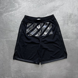 棉质短裤 现货OFF OW圣母油宗教网眼 WHITE ABLOH 特价 VIRGIL