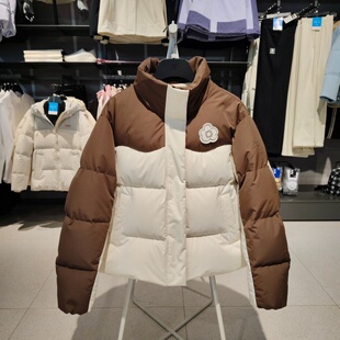 特步女士新品短款潮流系列休闲时尚保暖羽绒服975428190385