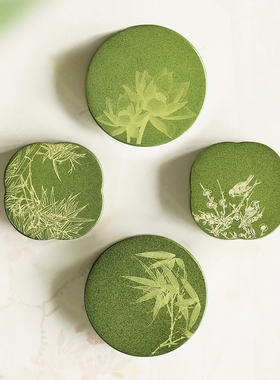 问心堂青韵黄铜镇尺书法专用纸镇临摹压纸绿色纸镇镇尺镇纸初学者