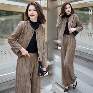 韩版春秋装女2025年新款时尚套装洋气时髦搭配一整套阔腿裤两件套