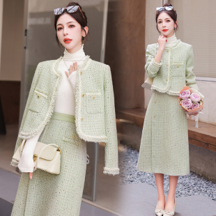穿搭小香风高级感新款欧货气质套装裙子春秋时尚两件套女洋气减龄