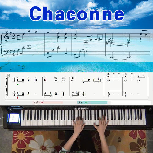 Chaconne(李闰珉)五线谱简谱钢琴教学课程 悠秀