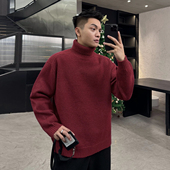 二十二号穿搭 高级感保暖针织毛衣 新款 新年高领羊毛衫 2026冬季