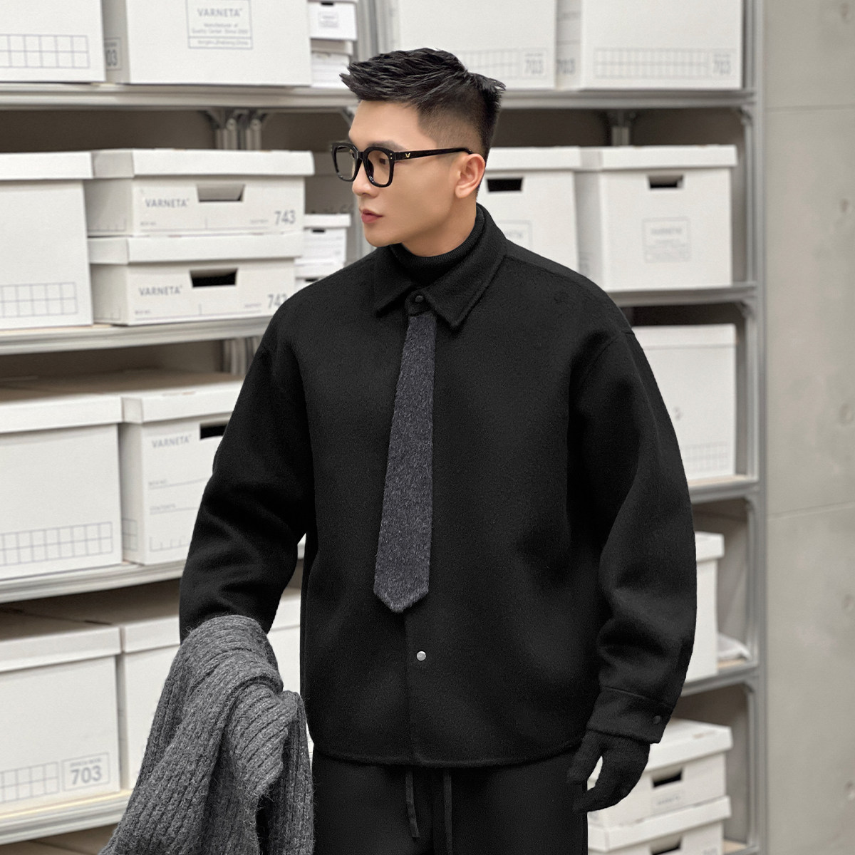 二十二号穿搭“权利都市”纯羊毛加厚保暖双面毛呢夹克外套男大衣,男装,夹克,淘宝优惠券,粉丝福利购,淘宝优惠卷