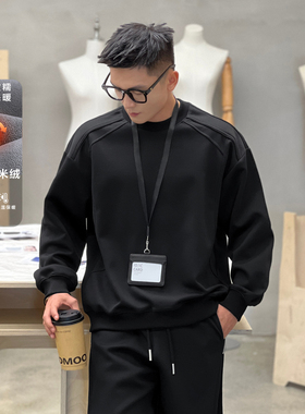 二十二号穿搭【立体结构线条】冬季加绒加厚高级感休闲卫衣保暖