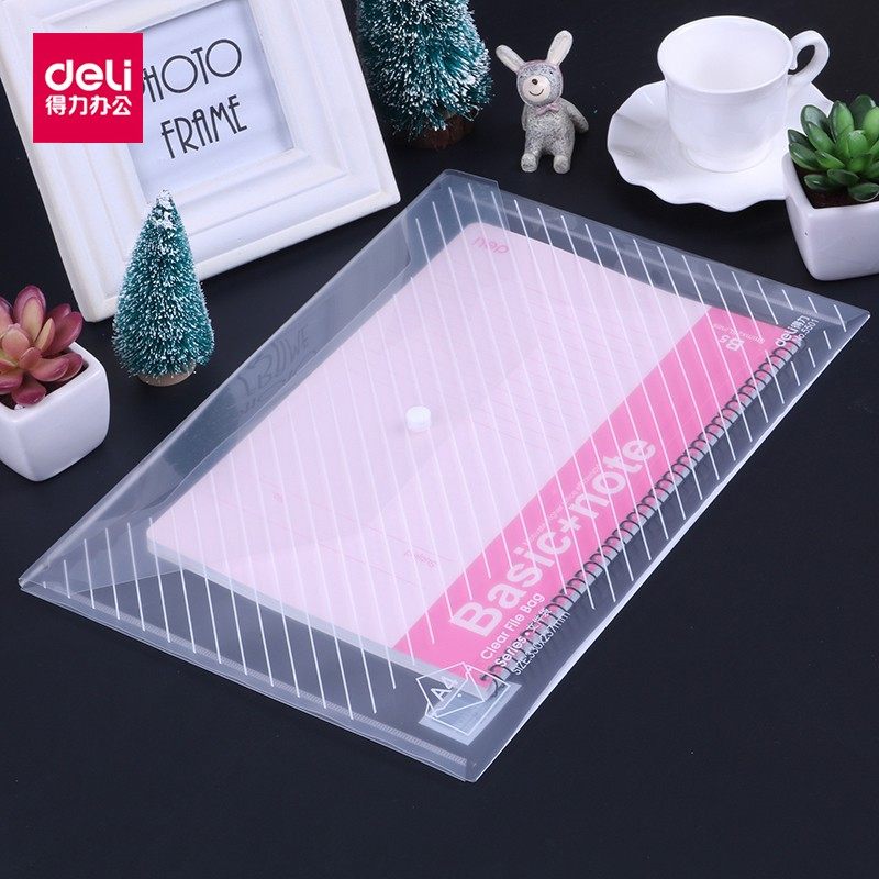 得力5501加厚文件袋透明A4塑料档案袋学生试卷按扣资料袋10个装,文具电教/文化用品/商务用品,文件袋/资料袋/试卷收纳袋,淘宝优惠券,粉丝福利购,淘宝优惠卷