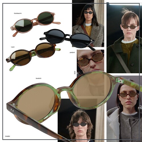 nerd欧美风复古书呆子豹纹墨镜