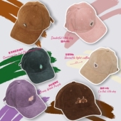 硬顶2026细条灯芯绒棒球帽显脸小秋冬帽子百搭鸭舌帽修饰脸型防风